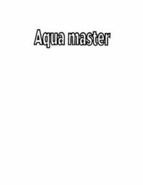 AQUA MASTER Logo (USPTO, 08/10/2012)