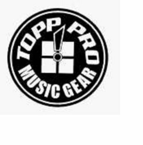 TOPP PRO MUSIC GEAR Logo (USPTO, 11/09/2012)
