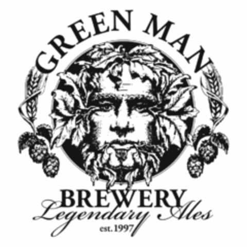 GREEN MAN BREWERY LEGENDARY ALES EST. 1997 Logo (USPTO, 23.09.2014)