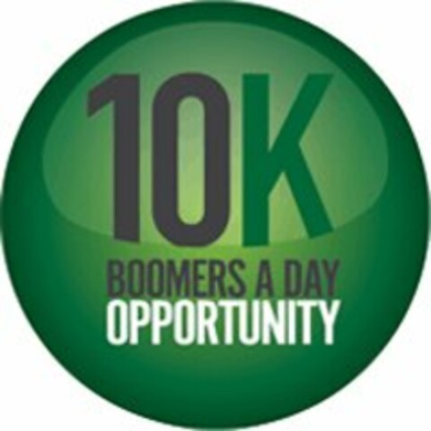 10K BOOMERS A DAY OPPORTUNITY Logo (USPTO, 17.11.2014)