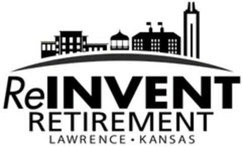 REINVENT RETIREMENT LAWRENCE · KANSAS Logo (USPTO, 10.02.2015)