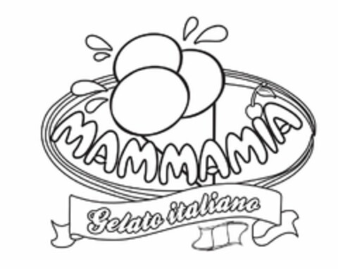 MAMMAMIA GELATO ITALIANO Logo (USPTO, 29.04.2015)