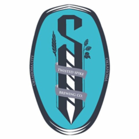 TWISTED SPIKE BREWING CO. OKLAHOMA CITY Logo (USPTO, 12.11.2015)