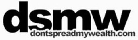 DSMW DONTSPREADMYWEALTH.COM Logo (USPTO, 25.11.2015)