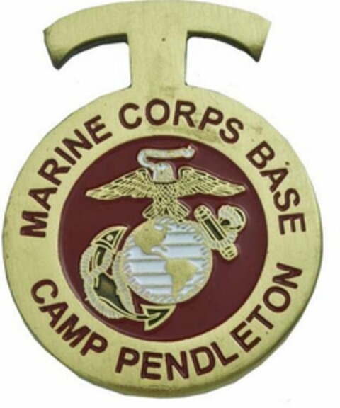T MARINE CORPS BASE CAMP PENDLETON Logo (USPTO, 25.03.2016)