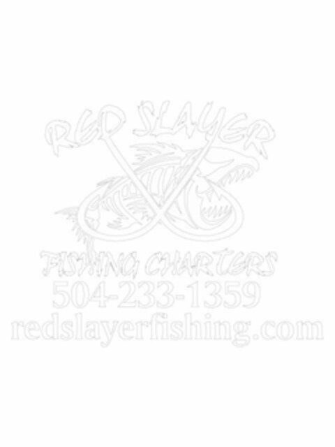 RED SLAYER FISHING CHARTERS 504-233-1359 REDSLAYERFISHING.COM Logo (USPTO, 19.09.2016)