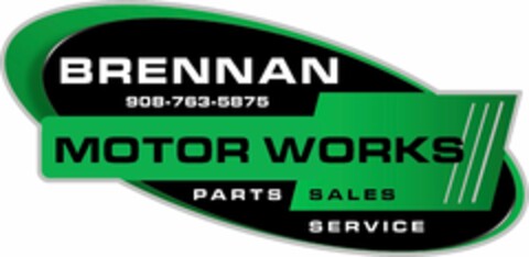 BRENNAN MOTOR WORKS 908-763-5875 PARTS SALES SERVICE Logo (USPTO, 17.02.2017)