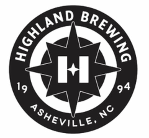 HIGHLAND BREWING 1994 ASHEVILLE, NC H Logo (USPTO, 02/19/2018)