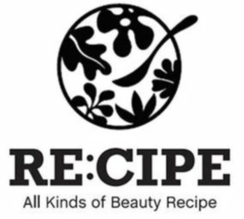RE:CIPE ALL KINDS OF BEAUTY RECIPE Logo (USPTO, 04/27/2018)