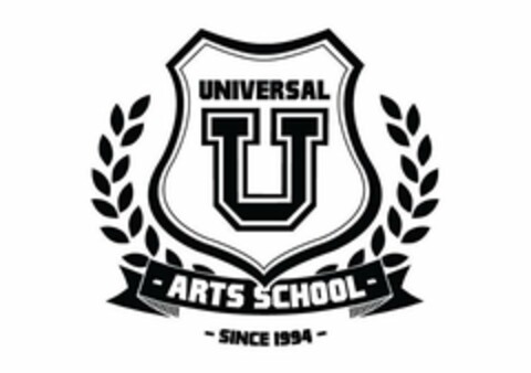 UNIVERSAL U ARTS SCHOOL SINCE 1994 Logo (USPTO, 06/19/2019)