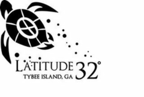 LATITUDE 32° TYBEE ISLAND, GA Logo (USPTO, 01/31/2020)