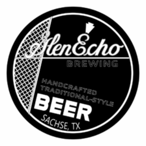 GLEN ECHO BREWING HANDCRAFTED TRADITIONAL-STYLE BEER SACHSE, TX Logo (USPTO, 03/20/2020)