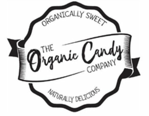 ORGANICALLY SWEET THE ORGANIC CANDY COMPANY NATURALLY DELICIOUS Logo (USPTO, 23.03.2020)