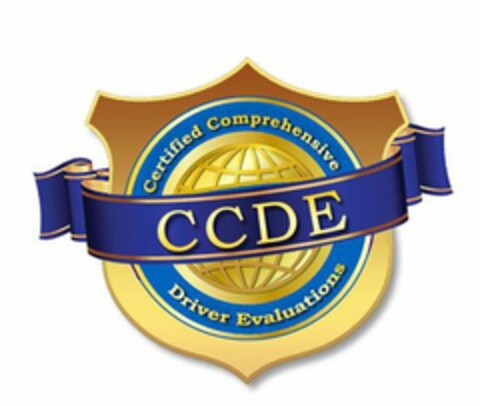 CCDE CERTIFIED COMPREHENSIVE DRIVER EVALUATIONS Logo (USPTO, 06/16/2020)