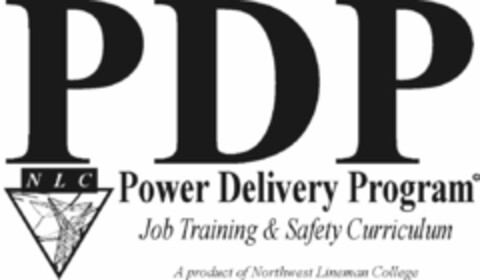 PDP NLC POWER DELIVERY PROGRAM JOB TRAINING & SAFETY CURRICULUM A PRODUCT OF NORTHWEST LINEMAN COLLEGE Logo (USPTO, 20.01.2009)