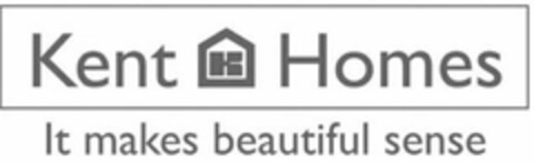 KENT K HOMES IT MAKES BEAUTIFUL SENSE Logo (USPTO, 14.07.2010)