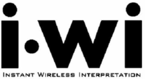 I·WI INSTANT WIRELESS INTERPRETATION Logo (USPTO, 08/09/2010)