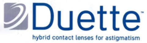 DUETTE HYBRID CONTACT LENSES FOR ASTIGMATISM Logo (USPTO, 08/30/2010)