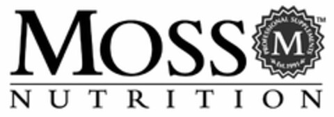 MOSS NUTRITION M PROFESSIONAL SUPPLEMENTS EST. 1991 Logo (USPTO, 11/03/2010)