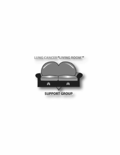 LUNG CANCER "LIVING ROOM" SUPPORT GROUP Logo (USPTO, 03/09/2011)