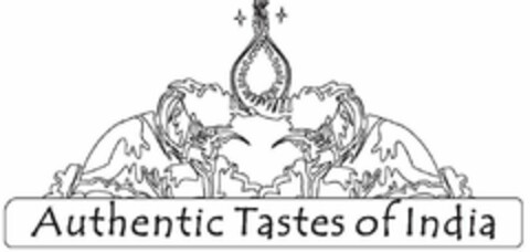 AUTHENTIC TASTES OF INDIA Logo (USPTO, 01.05.2013)