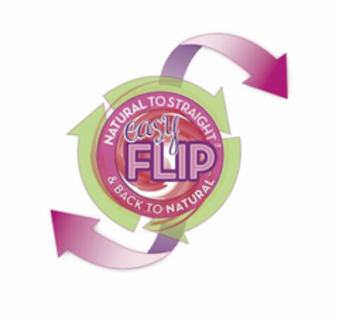 EASY FLIP NATURAL TO STRAIGHT & BACK TO NATURAL Logo (USPTO, 21.11.2013)