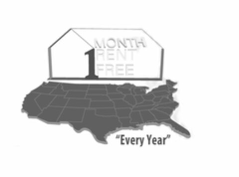 1 MONTH RENT FREE "EVERY YEAR" Logo (USPTO, 29.05.2017)