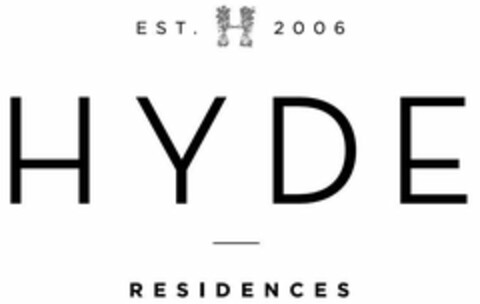 EST. 2006 HYDE RESIDENCES Logo (USPTO, 29.03.2018)