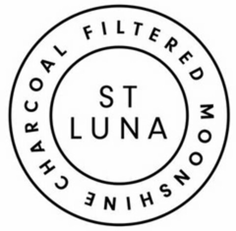 ST LUNA CHARCOAL FILTERED MOONSHINE Logo (USPTO, 08/08/2018)