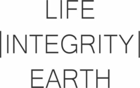 LIFE INTEGRITY EARTH Logo (USPTO, 04/26/2019)