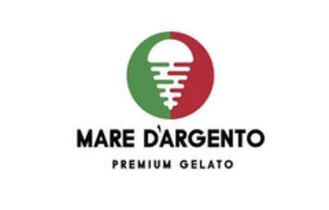 MARE D'ARGENTO PREMIUM GELATO Logo (USPTO, 11/06/2019)