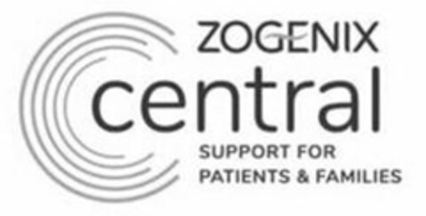 ZOGENIX CENTRAL SUPPORT FOR PATIENTS & FAMILIES Logo (USPTO, 28.04.2020)