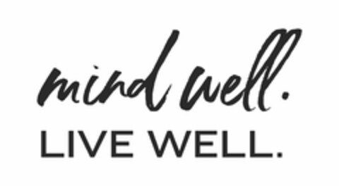 MIND WELL. LIVE WELL. Logo (USPTO, 01.06.2020)