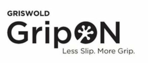 GRISWOLD GRIPON LESS SLIP. MORE GRIP. Logo (USPTO, 14.07.2020)