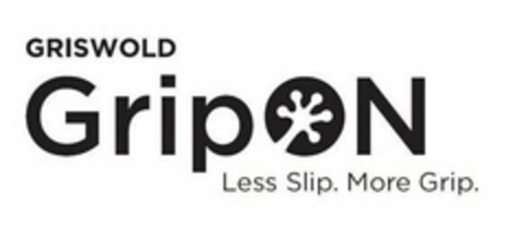 GRISWOLD GRIPON LESS SLIP. MORE GRIP. Logo (USPTO, 07/14/2020)