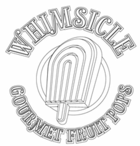 WHIMSICLE GOURMET FRUIT POPS Logo (USPTO, 01.09.2020)