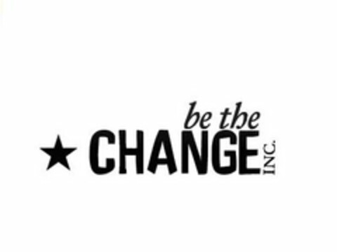 BE THE CHANGE, INC. Logo (USPTO, 11/02/2009)