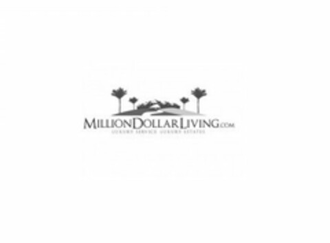 MILLIONDOLLARLIVING.COM LUXURY SERVICE LUXURY ESTATES Logo (USPTO, 07/13/2010)