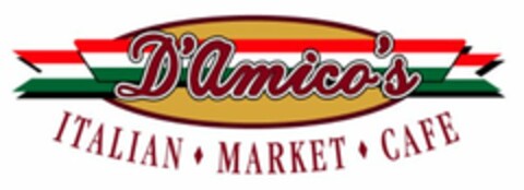 D'AMICO'S ITALIAN MARKET CAFE Logo (USPTO, 01.04.2011)