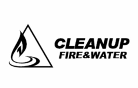 CLEANUP FIRE&WATER Logo (USPTO, 09/14/2011)