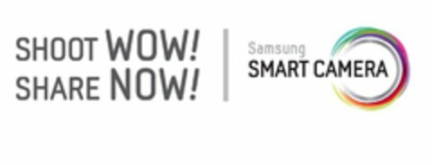 SHOOT WOW! SHARE NOW! SAMSUNG SMART CAMERA Logo (USPTO, 04/16/2012)