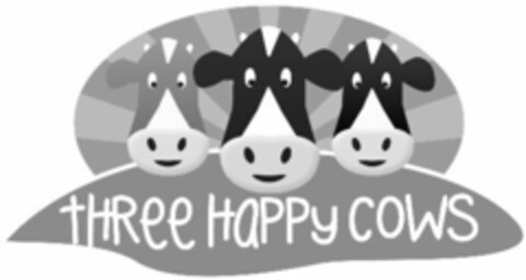 THREE HAPPY COWS Logo (USPTO, 19.02.2013)
