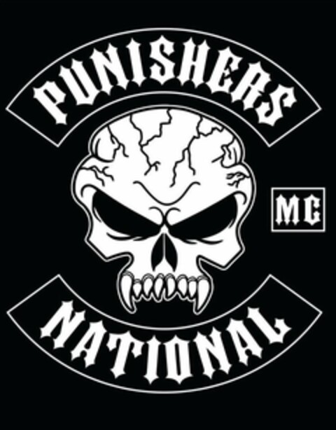 PUNISHERS NATIONAL MC Logo (USPTO, 04/03/2014)