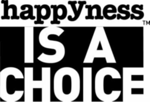 HAPPYNESS IS A CHOICE Logo (USPTO, 05/06/2014)