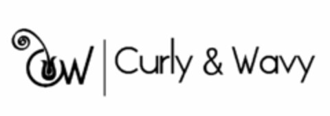 CW CURLY & WAVY Logo (USPTO, 25.08.2014)