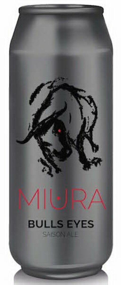 MIURA BULLS EYES SAISON ALE Logo (USPTO, 08/26/2016)