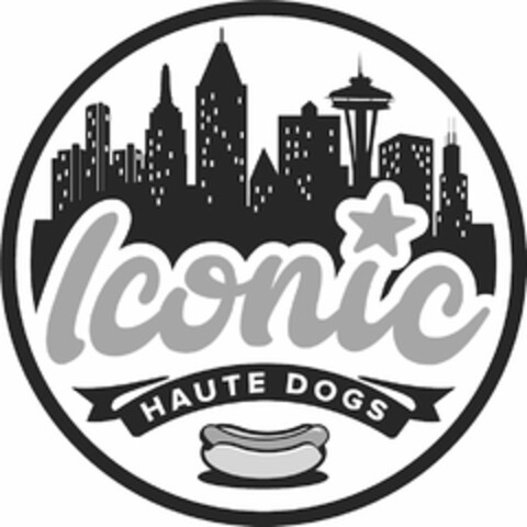 ICONIC HAUTE DOGS Logo (USPTO, 12.09.2017)