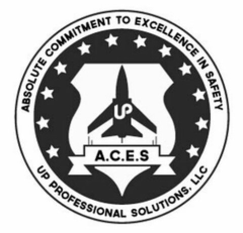 ABSOLUTE COMMITMENT TO EXCELLENCE IN SAFETY UP PROFESSIONAL SOLUTIONS, LLC UP A.C.E.S. Logo (USPTO, 29.12.2017)