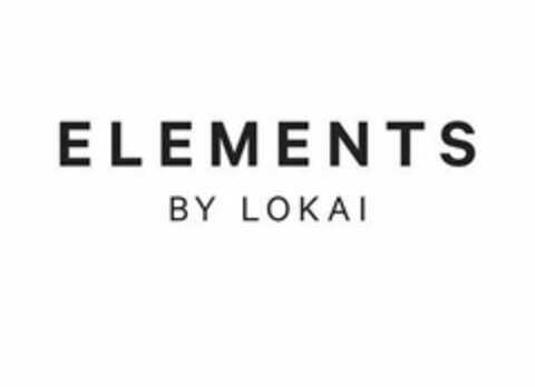 ELEMENTS BY LOKAI Logo (USPTO, 06/14/2018)