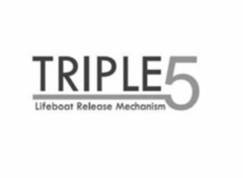 TRIPLE5 LIFEBOAT RELEASE MECHANISM Logo (USPTO, 05/24/2019)